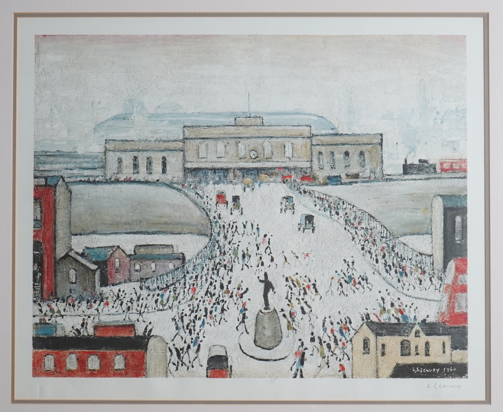 Laurence Stephen Lowry RBA, RA, 1887-1976, 'Station Approach'